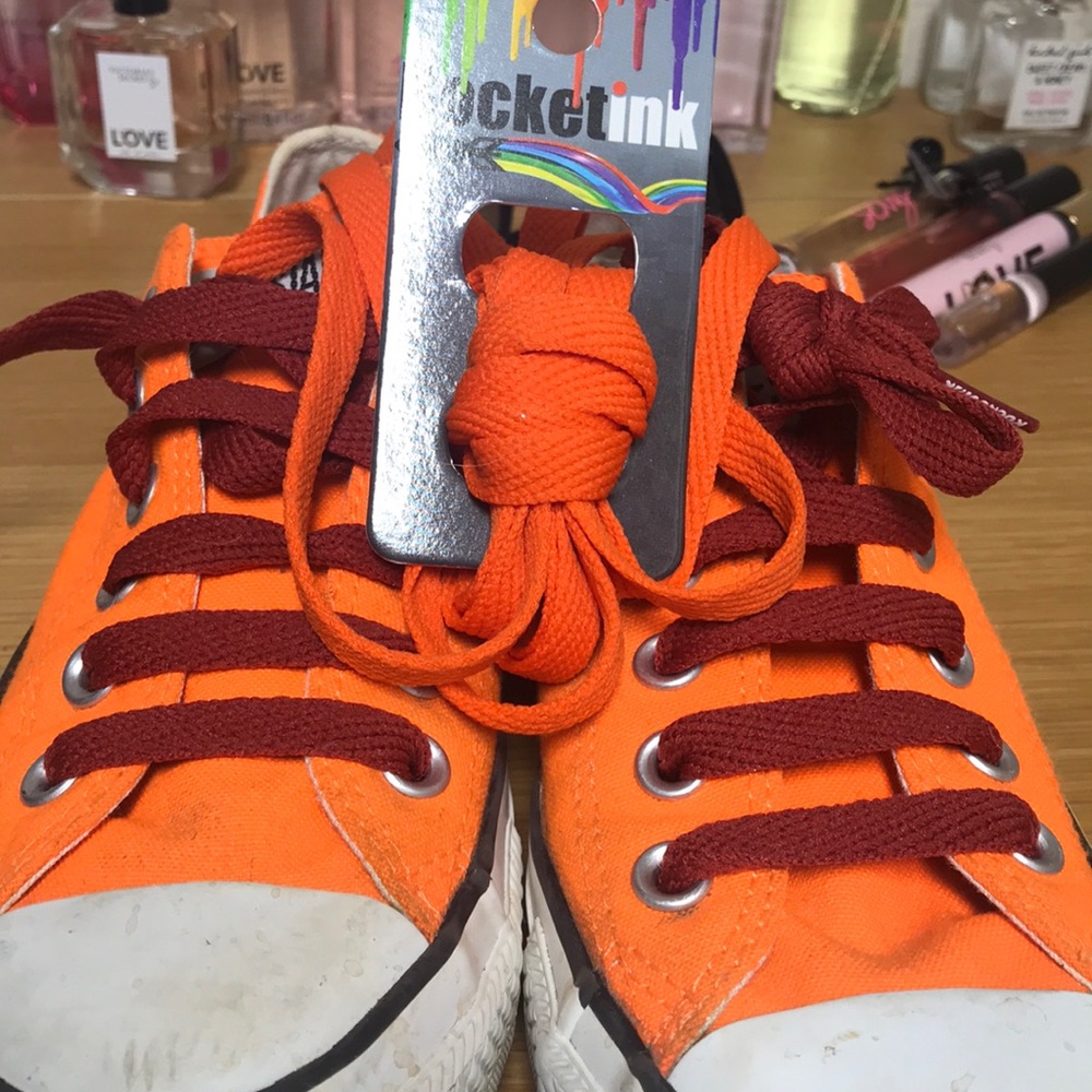🎉Orange Converse